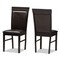Baxton Studio Thea Modern Dark Brown Faux Leather Upholstered 5-Piece Dining Set 142-8031-8026 - alternate 2